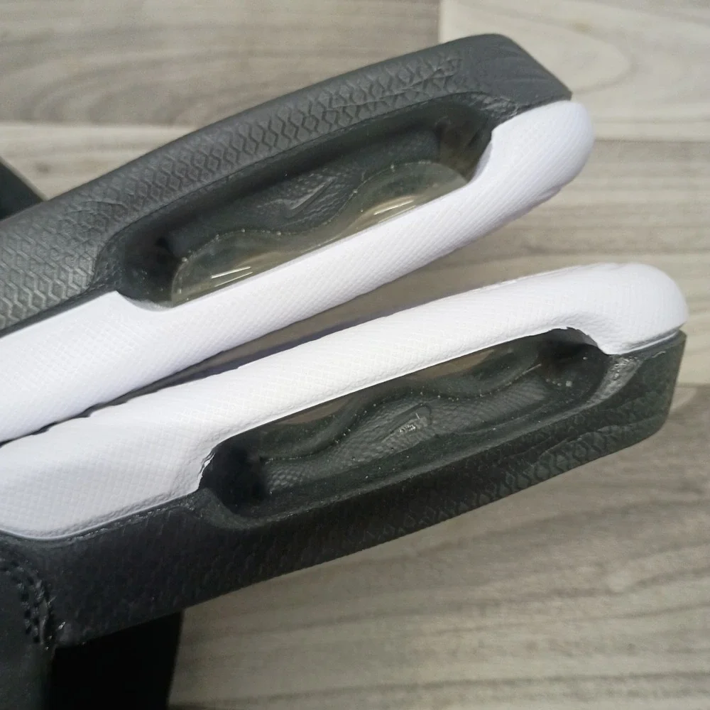 Nike Air Max Cirro Slides Sandals Men's Size 8 Black White Silver